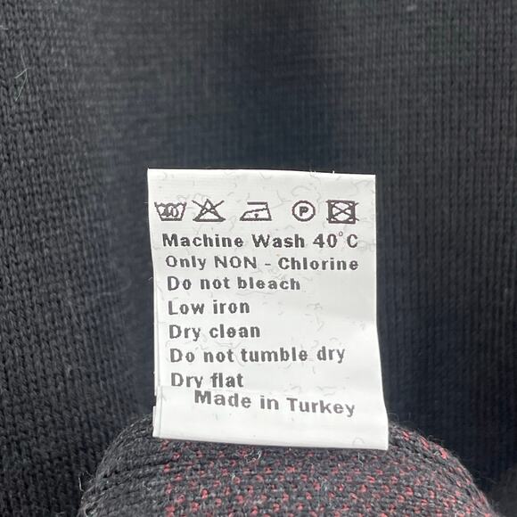 MARCELLO Sweater Extra Large NWT Extra Fine Merino Wool Blend Chocolate Black - Picture 8 of 8